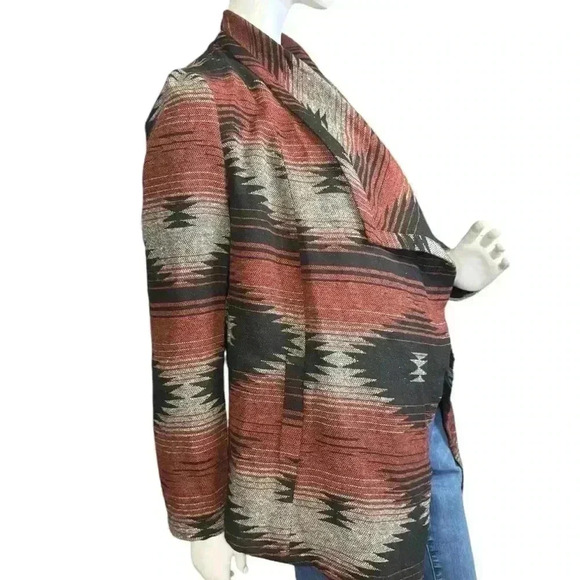 Jack by BB Dakota Women’s Tribal/Aztec Open Cardigan Size M. - Picture 3 of 13